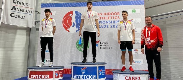 İsmail Nezir’den Balkan U20 Salon Atletizm Şampiyonası’nda altın madalya