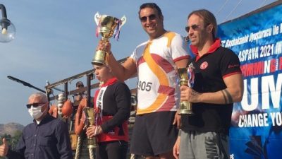 Master yüzücümüz Halim Lafçı’dan Aspava Uluslararası Yüzme Maratonu’nda birincilik